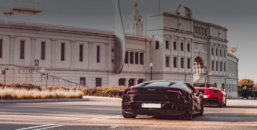 Montjuic y Ferrari Portofino M